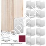 10 vnt. reguliuojami stulpų laikikliai – 152,4 × 152,4 mm, montavimui ant betono