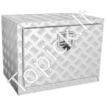 Požeminė aliuminio įrankių dėžė sunkvežimiams 61 x 35,6 x 40,6 cm – Kompaktiška saugojimo sistema priekaboms ir kemperiams