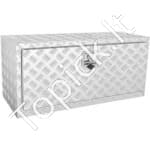 Aliumininė po kėbulu montuojama įrankių dėžė 91 x 43 x 45 cm – priekaboms, sunkvežimiams, kemperiams