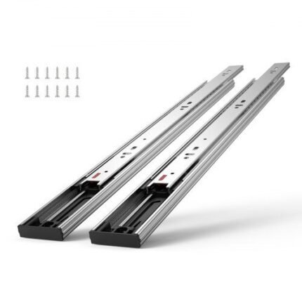 14 vnt. stalčiaus bėgeliai – 353 mm, pilno ištraukimo, iki 45,4 kg, su soft-close funkcija