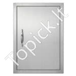 Lauko virtuvės durys 457 x 610 mm | Nerūdijančio plieno įleidžiamos durys su magnetiniu uždarymu