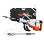 3500W elektrinis griovimo plaktukas su 60J smūgio jėga ir 2 kaltų rinkiniu – ekstremaliai galingas įrankis betono ardymui