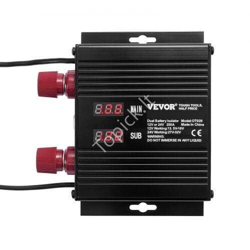 us2FFDCDJDQZJLCD5R75PV92Fgoods_img-v12Fvoltage-sensitive-relay-m100-1.2.jpg 250 A Įtampos valdomas akumuliatoriaus izoliatorius | 12V / 24V universalus VSR jungiklis - Image 1