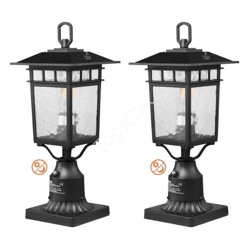us2FFTYNHWZD2JZDYHPV0V72Fgoods_img-v12Foutdoor-column-light-m100-1.2.jpg 2 vnt. lauko stulpinių šviestuvų komplektas – 40 cm aukščio – E27 lizdas – elegantiškas sprendimas sodo ir takelių apšvietimui - Image 1