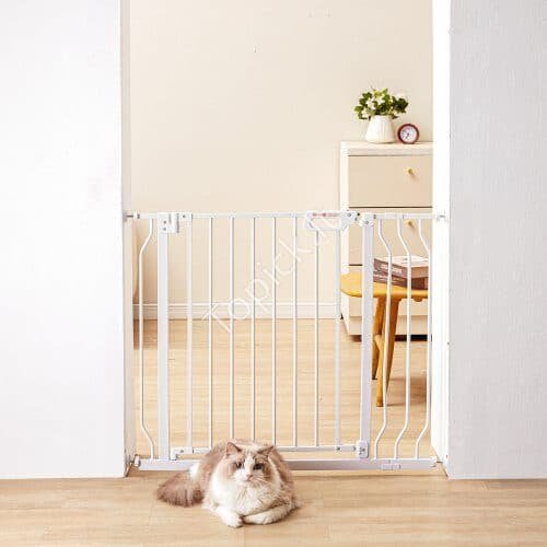 us2FLGXCWZLBS305UJDRFV02Fgoods_img-v52Fdog-gate-m100-1.2.jpg Apsauginiai varteliai vaikams ir augintiniams – be gręžimo, 75–99 cm pločio, 76 cm aukščio - Image 1