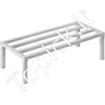 Aliumininis Grindinis Sandėliavimo Stovas – 121,9 x 50,8 x 30,4 cm, Iki 817 kg Apkrova, Tvirtas ir Kompaktiškas