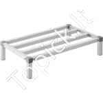 Aliumininis Grindinis Sandėliavimo Stovas – 91,4 x 50,8 x 20,3 cm, Iki 454 kg Apkrova, Tvirtas ir Kompaktiškas