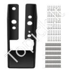 24 vnt. medinių stulpų tvirtinimo laikikliai – 50 × 100 mm, cinkuoti, paviršiniam montavimui