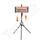 Rankinė 2000W infraraudonųjų spindulių dažų kietinimo lempa su stovu – mobilus sprendimas greitam džiovinimui