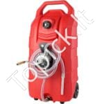 Nešiojamas degalų vežimėlis 60 L – Mobilus degalų bakas su rankine pompa ir 7,8 L/min srautu