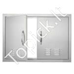 Lauko virtuvės dvigubos durys 762 x 533 mm | Tinka grilio saloms, lauko spintelėms ir BBQ zonoms