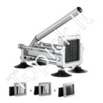 Bulvių ir daržovių pjaustytuvas – su 3 nerūdijančio plieno geležtėmis, rankinis presas