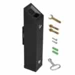 Sieninė peleninė, juoda 12,7 x 12,7 x 66 cm