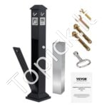 Metalinis Lauko Peleninė su 4 Mesti Skirtais Įėjimais – 108 cm Aukščio, Tvirta ir Atspari Oro Sąlygoms