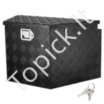 Aliuminio įrankių dėžė priekaboms 990 x 419 x 305 mm – Su užraktu ir rakteliais, idealiai tinka kemperiams ir daugiau