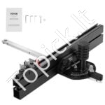 Tikslus kampinis kreiptuvas diskinėms pjovimo staklėms | 3/4 x 3/8 colio griovelis, 45,7 cm liniuotė