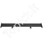 Universalus GT tipo galinis spoileris | 110 cm | Reguliuojamas aliuminio sparnas | Juodas