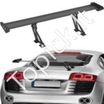 Universalus GT stiliaus galinis spoileris | 110 cm | Reguliuojamas | Aliuminis | Juodas
