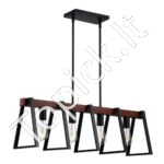 4 lempų pakabinamas šviestuvas virtuvės salai – 60W – reguliuojamas – E27 lizdai