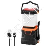 LED stovyklavimo prožektorius – 1000 lm – įkraunama kempingo lempa su šviesos režimais ir rankena