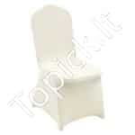 Elastingi kėdžių užvalkalai sulankstomoms kėdėms – 30 vnt – dramblio kaulo spalvos