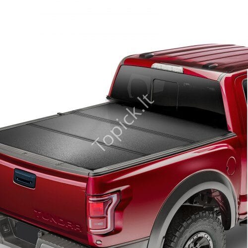 us2FZDSKCHBXGZDS8O2N7V92Fgoods_img-v12Ftonneau-cover-m100-1.2.jpg Triguba sulankstoma bagažinės uždanga | Tinka Toyota Tundra (2014–2024) - Image 1