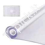 Matinė PVC stalo danga – 106,7 × 182,9 cm, 2 mm storio, neslystanti apsauga stalviršiui