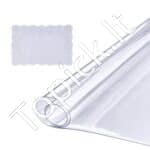 Skaidri stalo danga – 46 × 123,2 cm, 1,5 mm storio, stačiakampė PVC apsauga stalviršiui