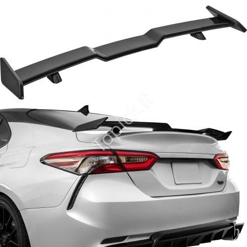 us2FZYXWYABS1823TMFKVV02Fgoods_img-v12Fspoiler-m100-1.2.jpg Galinis spoileris GT stiliaus | 147 cm | Tinka Toyota Camry 2018–2023 | Sportinis dizainas | Matinė juoda - Image 1