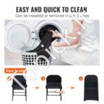 Juodi kėdžių užvalkalai (100 vnt.) – Elastingi, skalbiami, universalūs - Image 3