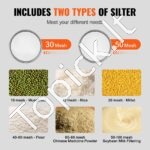 Elektrinis vibruojantis sietas su 30 ir 50 tinkleliu – smulkiai atrinkti miltai, prieskoniai ar skysčiai! - Image 2