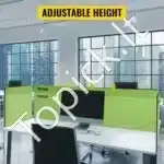 BIURO PERTVARŲ KOMPLEKTAS – 3 DALIŲ, AKUSTINĖ, ŽALIA, 152 x 61 cm + 2 x 61 x 61 cm - Image 5