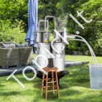 Įvairių stipriųjų gėrimų ir vandens distiliatorius - 30 L su dvigubu kondensatoriumi - Image 3