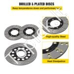 Hidraulinė stabdžių sistema go-kartui 150 cc – komplektas su pagrindiniu cilindru, trijų kalibrų sistema ir diskais - Image 5