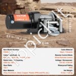 12 V elektrinis vinčas/gervė – iki 907 kg traukos jėga, su plieniniu 7–gyslų trosu ir laidiniu valdymu - Image 6