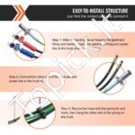 3.65m 3-in-1 oro žarnų rinkinys sunkvežimiams – su rankenomis ir dvigubomis jungtimis - Image 5