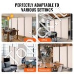 Sulankstoma 3 panelių kambario pertvara, smėlio spalvos - 202 × 184 cm (3 x 61 cm) - Image 4