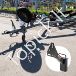 Atsarginio rato laikiklis priekabai – Tinka 4, 5, 6 ir 8 skylių ratams, iki 73 kg apkrova, plieninis korpusas - Image 7