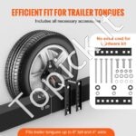 Atsarginio rato laikiklis priekabai – Tinka 4, 5, 6 ir 8 skylių ratlankiams, tvirta plieninė konstrukcija - Image 4