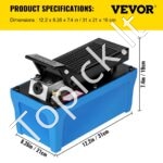 700 BAR Oro-Hidraulinė Pėdinė Pompa su Žarna - Image 3