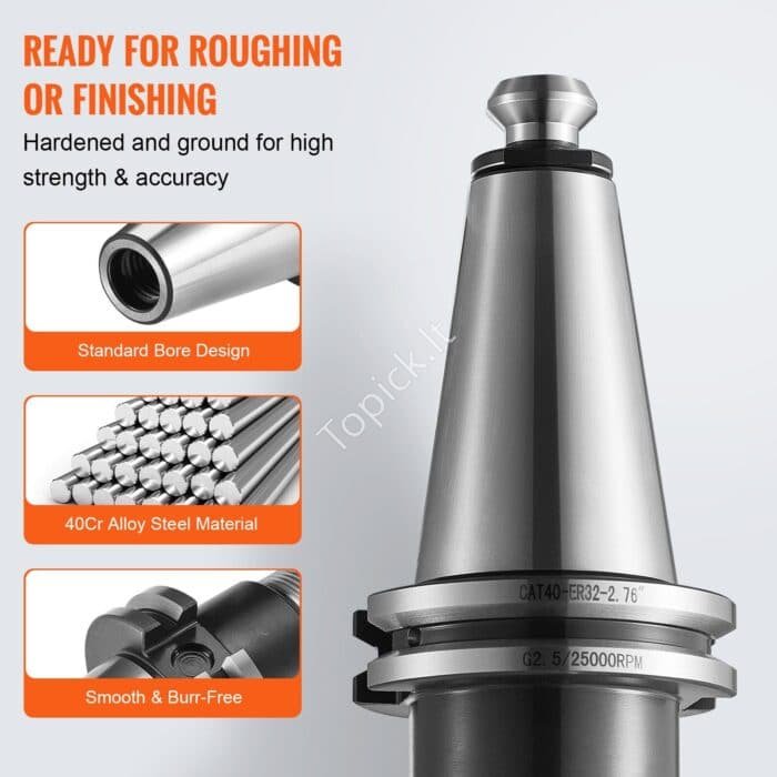 CAT40 ER collet laikiklių rinkinys 35 dalių (ER16–ER32) - Image 2