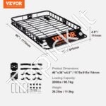Stogo krepšys 1175×915×114 mm | 90 kg talpa, universalus montavimas ant relingo - Image 6