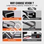 Sulankstomas priekabos tipo bagažo nešiklis 157 × 63 × 13,5 cm | Plienas, iki 180 kg - Image 4