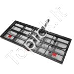 Sulankstomas priekabos tipo bagažo nešiklis 157 × 63 × 13,5 cm | Plienas, iki 180 kg - Image 9