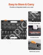 26 dalių smūginis galvučių rinkinys 1/2 colio, standartinio ilgio, su lagaminu - Image 5