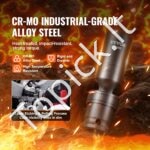 14 dalių šarnyrinių smūginių galvučių rinkinys, 3/8 colio pajungimas, 360° pasukamas - Image 4