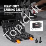 14 dalių šarnyrinių smūginių galvučių rinkinys, 3/8 colio pajungimas, 360° pasukamas - Image 5