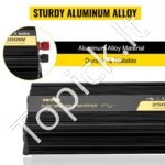 2500 W grynos sinusoidės keitiklis 12 V → 230 V su LCD ekranu ir integruota apsauga - Image 2