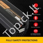 5000 W grynos sinusoidės keitiklis 24 V į 230 V su LCD ekranu ir nuotoliniu pultu - Image 2