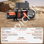 12 V elektrinis vinčas/gervė — iki 2 722 kg traukos galia, su sintetiniu trosu, laidiniu ir belaidžiu valdymu - Image 6